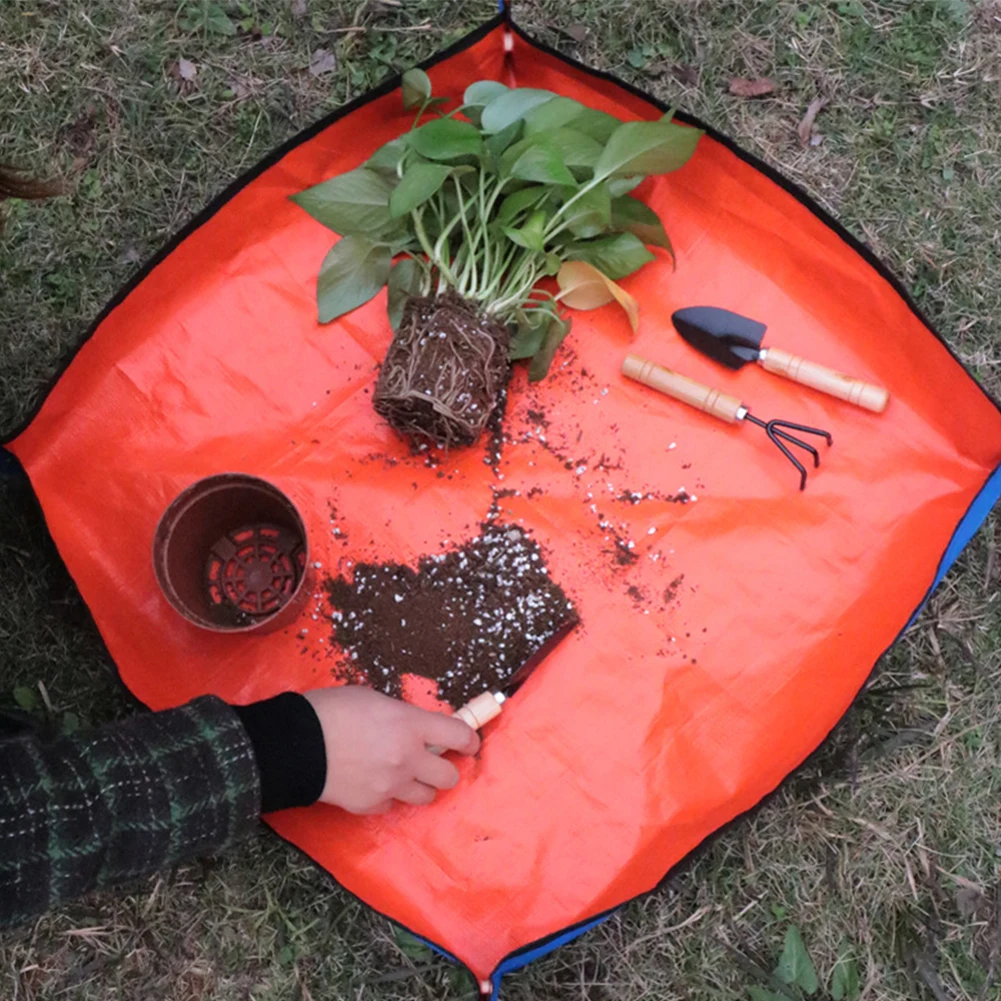 Foldable Planting Mat Waterproof Transplanting Mat Plant Flower Pot Reusable Anti-dirty Garden Potting Pad Gardening Accessories