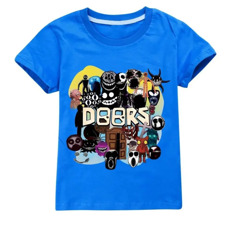 AIAI 2025Game Doors camisetas para niños figuras de dibujos animados de Anime Catnap camisetas de manga corta cuello redondo Tops Boutique ropa de verano