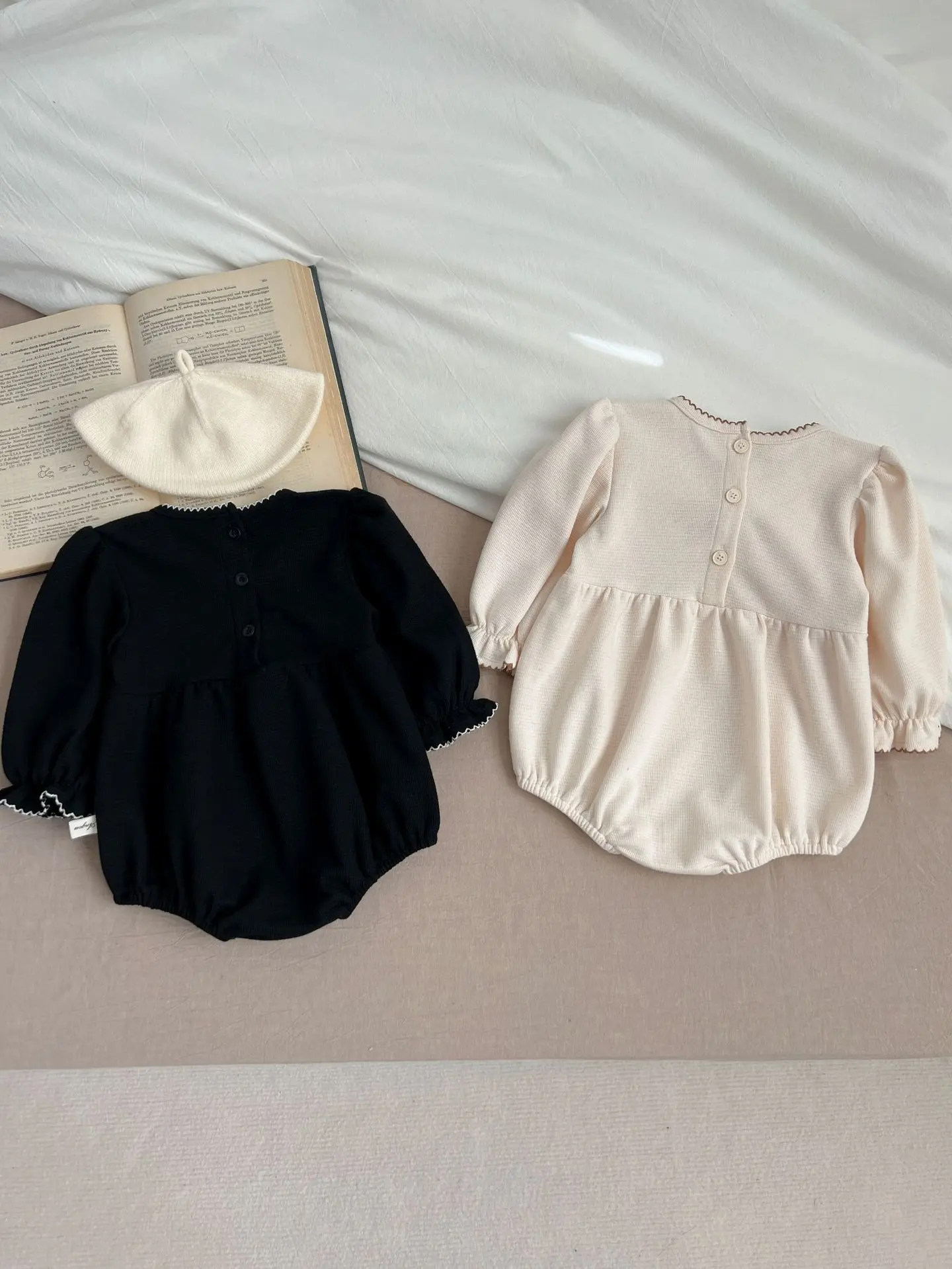 

spring Newborn Infant Baby Girls Romper Muslin flowers Rompers Kids lace Onepiece Fashion Baby clothing