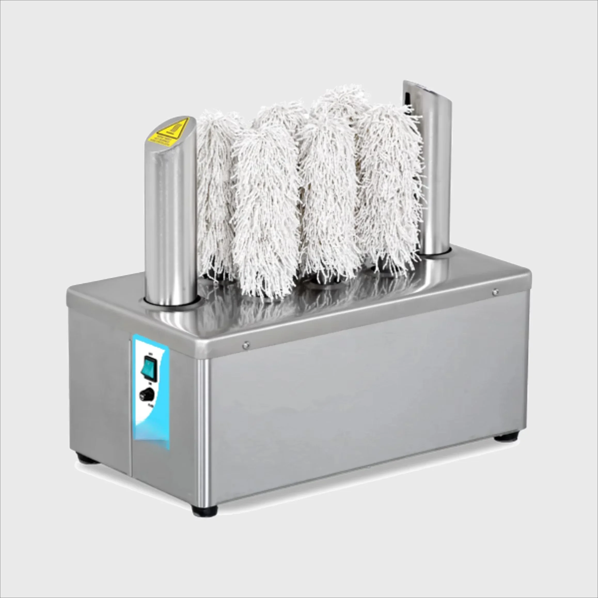 Automatic glass polishing machine dryer Hygienic 600 glass per hour drying and polishing for washing use