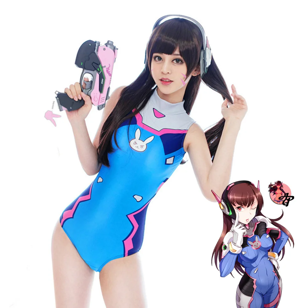 بدلة سباحة للهالوين Overwatch Deadpool Water Cosplay بدلة سباحة DVA بدلة سباحة Asuka Ayanami Rei