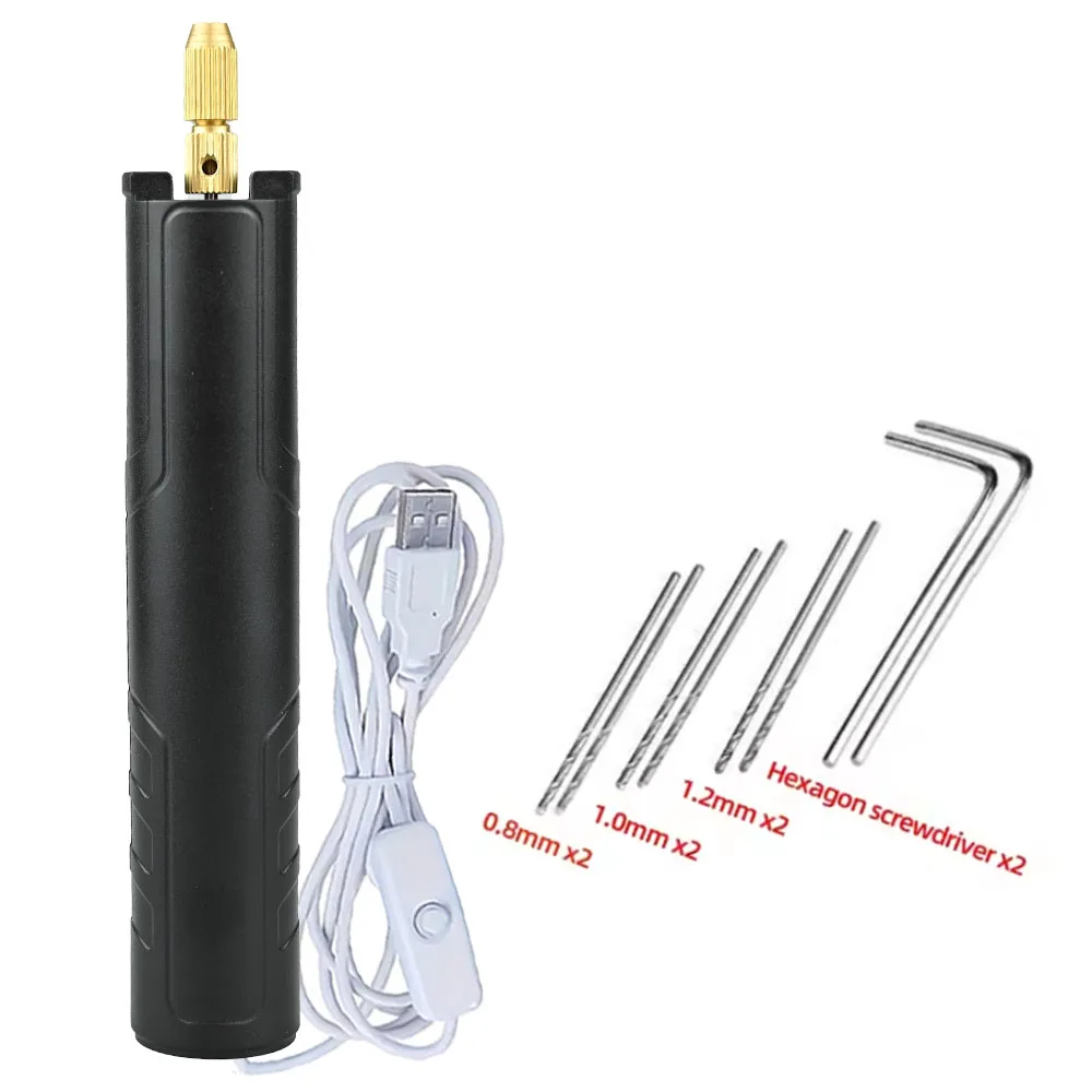 USB-Powered mini Electric Drill, Perfect for Resin Jewelry Making, Woodworking, Engraving, and Other DIY Projects.