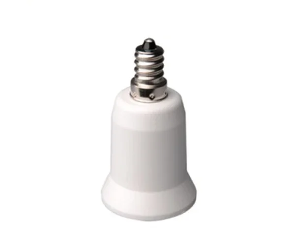 4pcs E12 to E26/27 CFL LED Mini Screw US Chandelier to Mediate Edison Light Socket Bulb Base Holder Adapter Converter