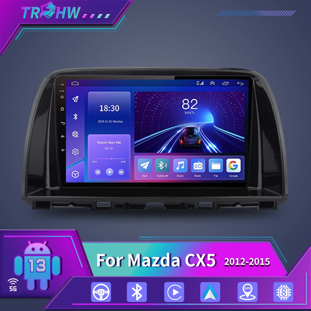 

For Mazda CX5 CX-5 2012-2015 multimedia car radio Android 13 auto player carplay 2din 4+64G GPS navigation 8+128