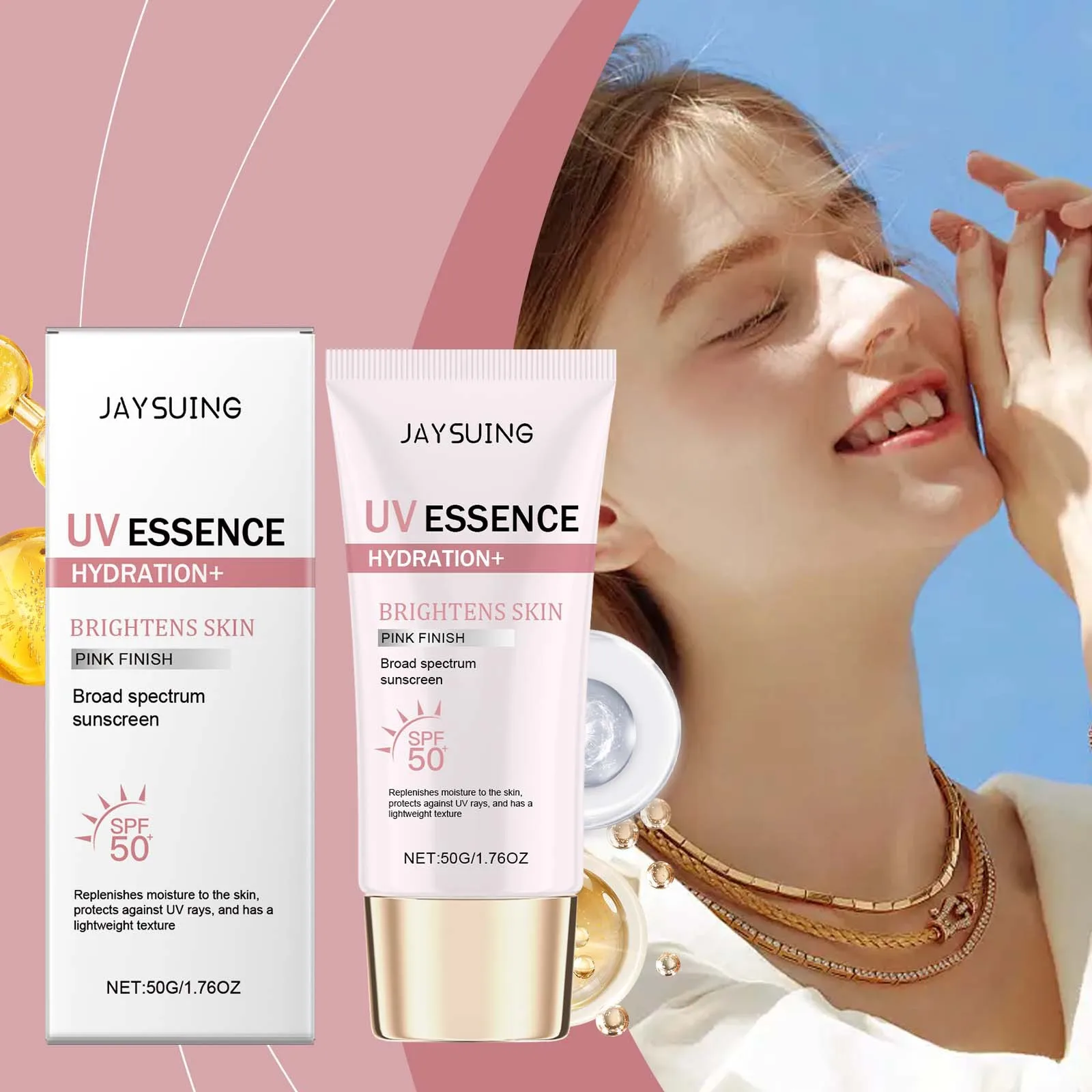 

JAYSUING Deep Moisturizing Protective Cream Body Outdoor Skin Protection UV Waterproof Lightweight Texture Apply Cream