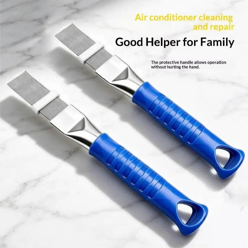 Reusable AC Fin Comb Universal Fit Air Conditioner Radiator Cleaning Tool for Home Apartment Household Use
