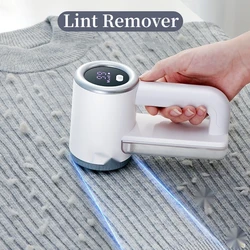 Rechargeable Fabric Clothes Shaver Pill Lint Remover 3 Speeds 2000mAh LED Display Fuzz Remover for Sweater Couch Bedding Sheets