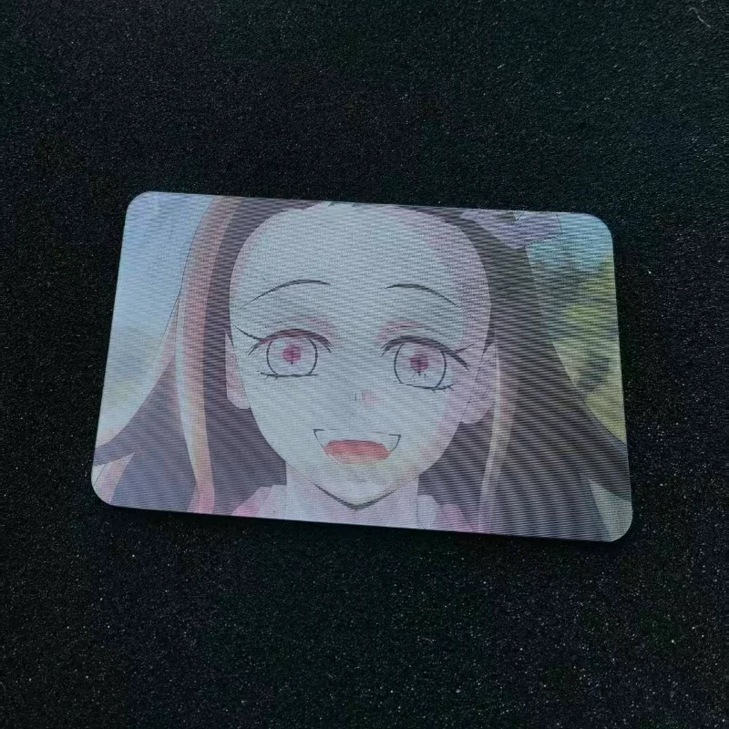 Carte creative Demon Slayer Nezuko Anime Action Figures Cartoon Grid Segnalibri Giocattolo Regali di compleanno di Natale Merchandise anime