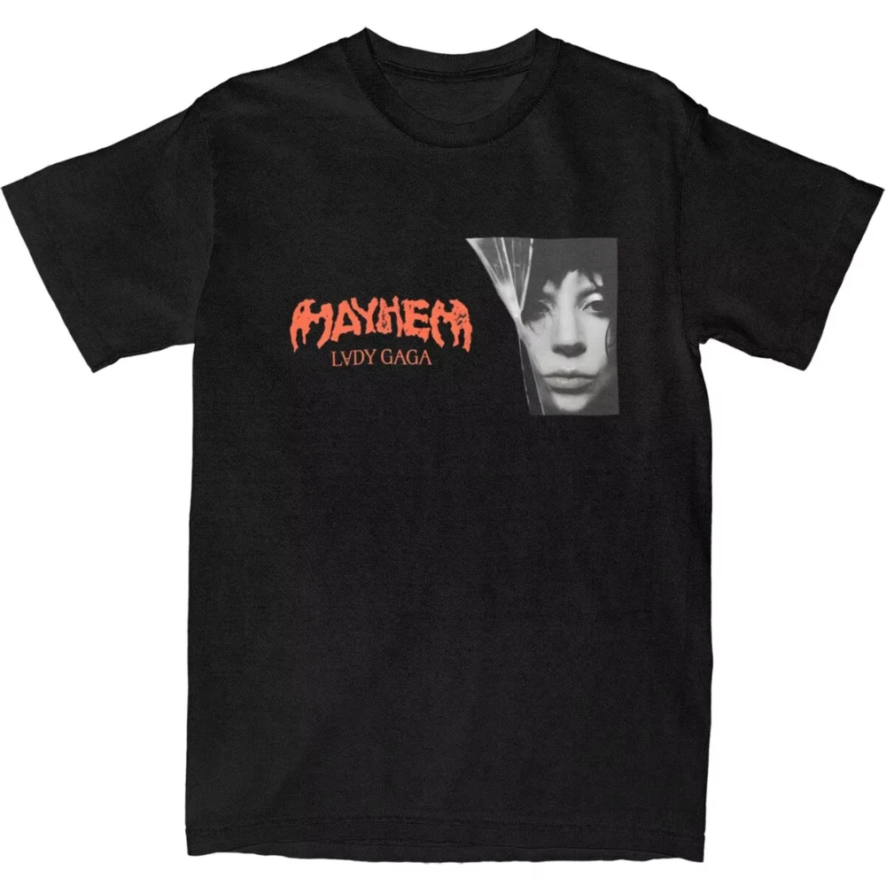 

Lady Gaga Mayhem 2025 New Album T Shirt Hip Hop Men Women T-Shirt Short Sleeve Y2K Tshirt Summer Cotton O Neck Plus Size Clothes