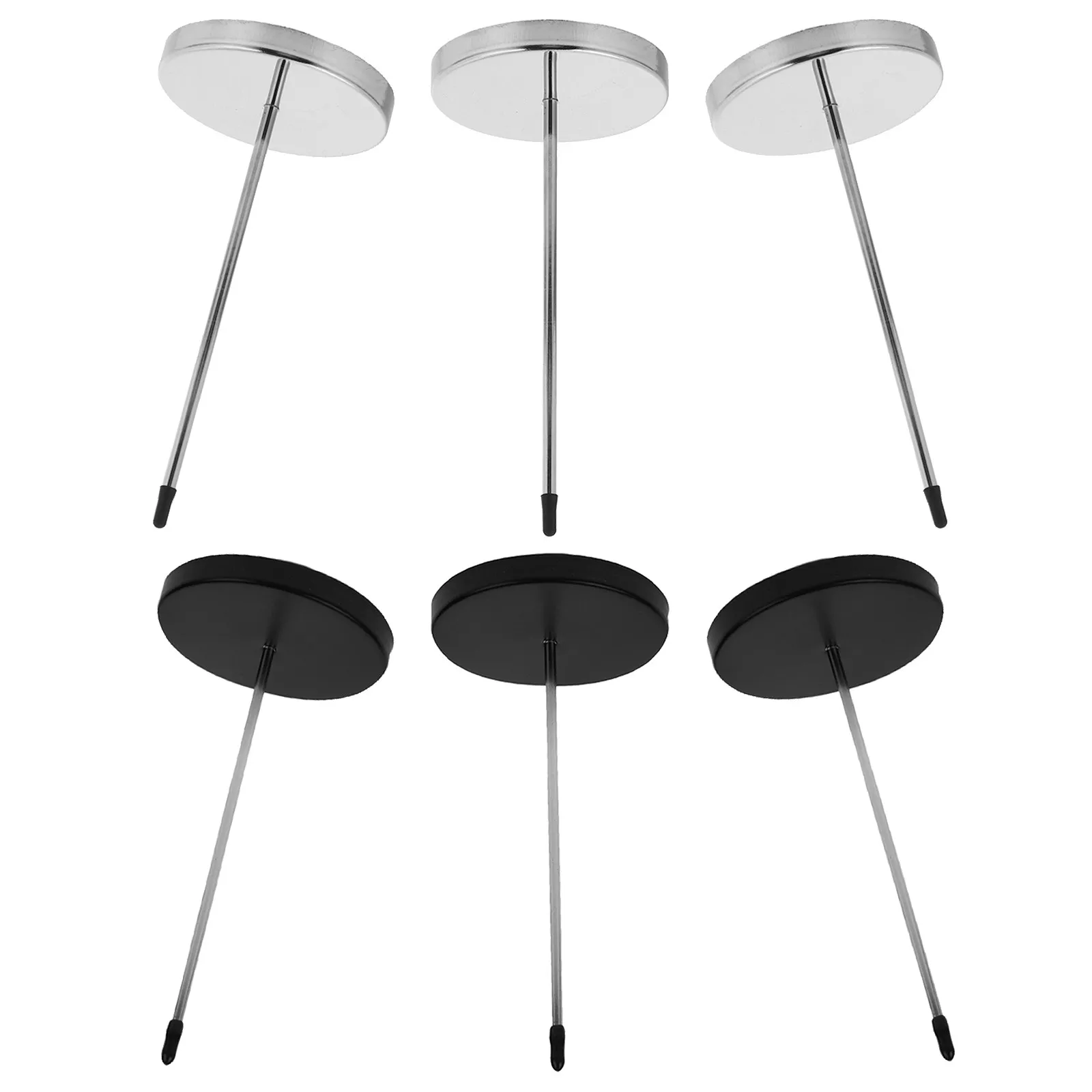 6Pcs Stainless Steel Receipt Holder Spike Kitchen Restaurant Ticket Fork Bill Organizer Rod Paper Check Spindle Order Management