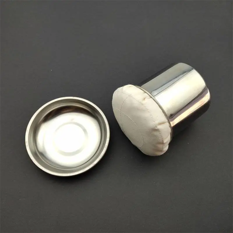 Hot Multifunctional Stainless Steel Pancake Grease Brush With Tray Free Brush Crepe Oil Spreader Durable Oil Wiper Cloth Sauce