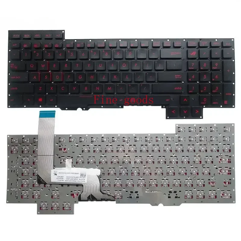 Us/ruラップトップキーボード,asus, g751j, g751jl, g751jm, g751jt, g751jy, g751jl-bs17t28, g751jt-ch71, g751jm-bhi7t25, gfx71, new