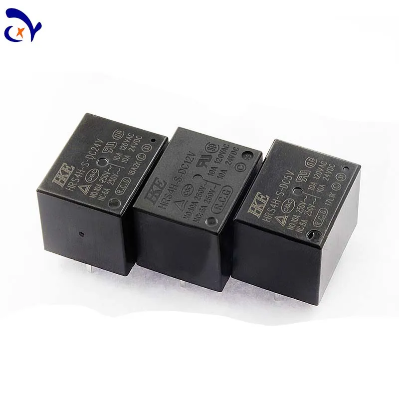 10PCS HKE T73 relay HRS4H-S-DC5V 12V 24V C 5 pin 10A