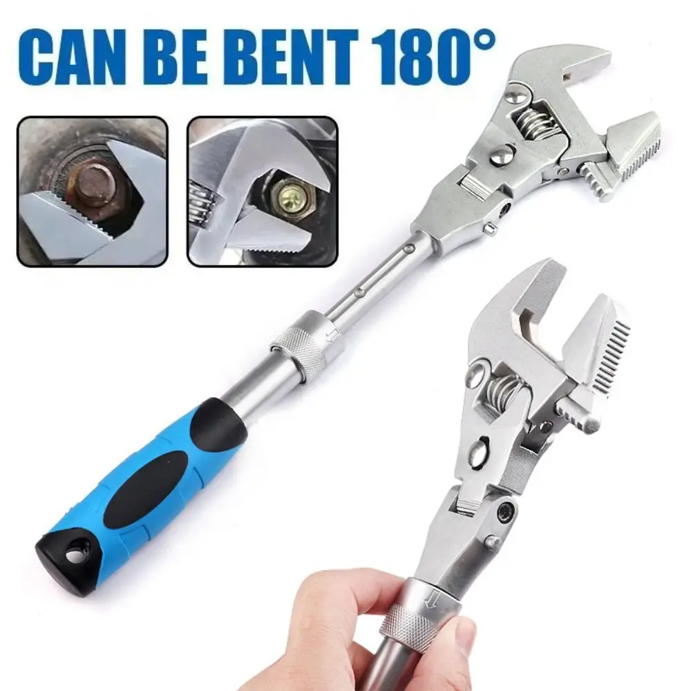 

5 in 1 Ratchet Wrench Folding Electricity Maintenance Tools Extendable Adjustable Wrench Retractable Hand Tools