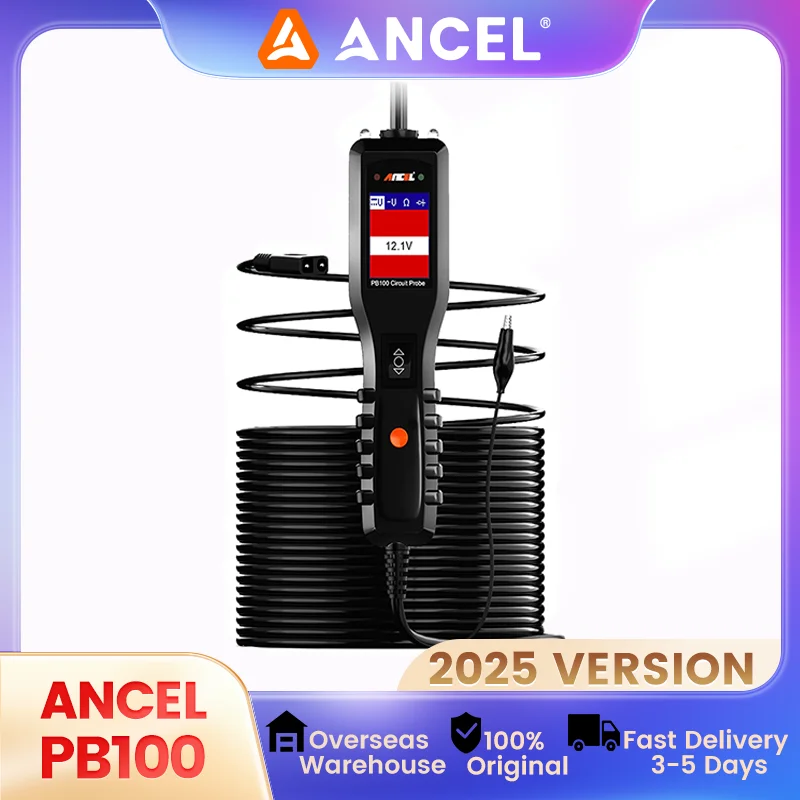 

Ancel PB100 Powerscan Автомобильный тестер цепей Тестер электрической системы 12 В 24 В Комплект зондов питания AC DC Напряжение Сканер мощности