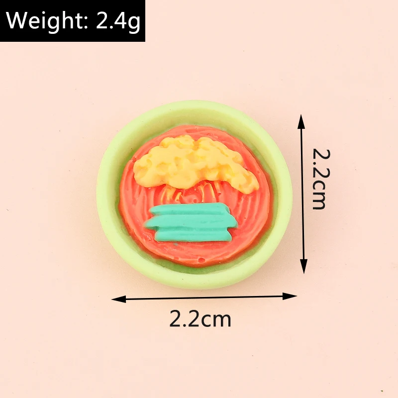 Leslie 10 Stück süße 3D Mini Lebensmittel Harz Eistüte Charms Anhänger für DIY Schmuckherstellung Zubehör Ohrring Halskette Handwerk – Detail 8