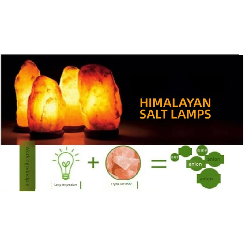 Himalayas Crystal Salt Lamp Colorful Color Changing USB Natural Salt Lamp Atmosphere Atmosphere Lamp Small Night Lamp