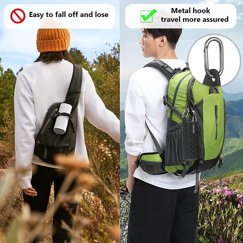 ZOPRORE 부드러운 실리콘 휴대 보호 파우치 슬리브 보호대 커버 여행 케이스, Sonos Roam 무선 블루투스 스피커용