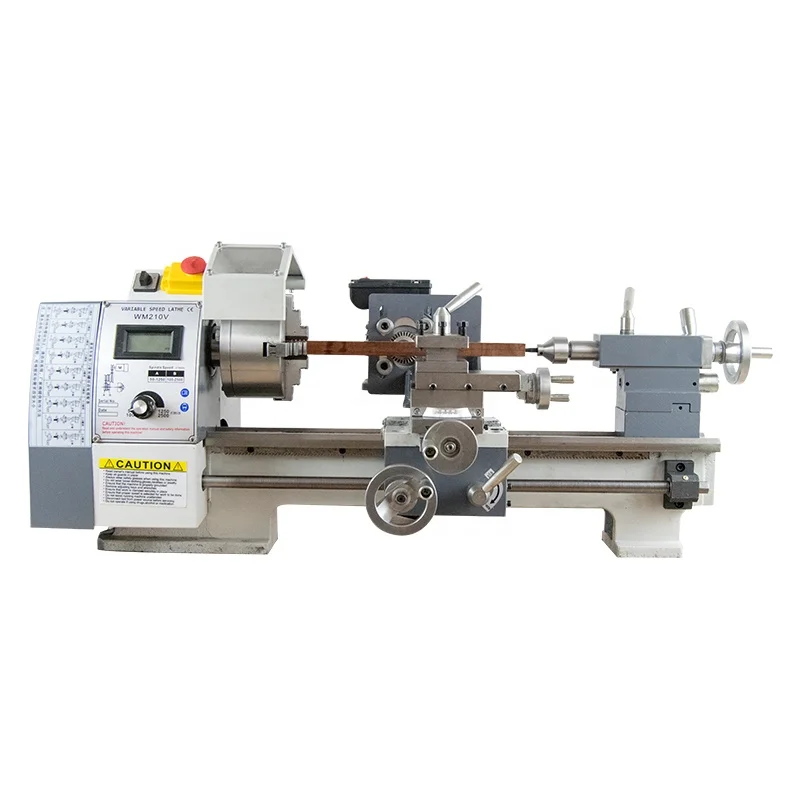 

WM210V Lathe Machine 850W 1100W Brushless Motor 400mm Working Piece 38mm Spindle Bore