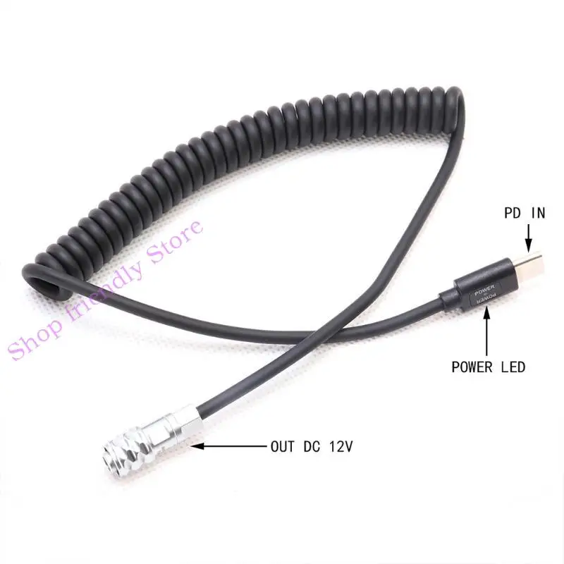 

594A 16V PD Power Pipe для BMPCC Blackmagic 4K Type-C PD Power Cable Устройство PD