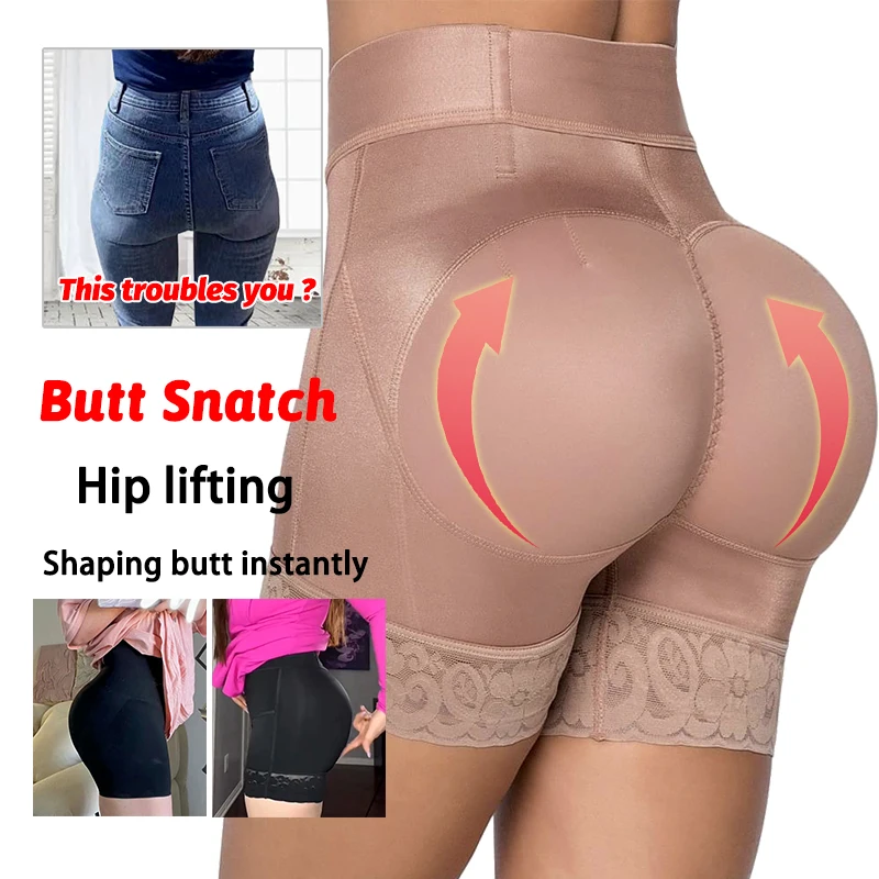 High Waist Shaper Panties Hip Buttock Lifter Belly Control Shorts Sexy Lace Shapewear Slimming Girdles Women Intimate Underwear