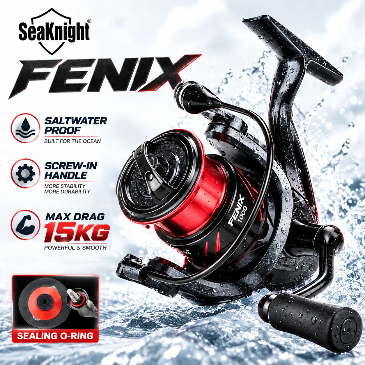 Kastking Reel Zephyr - Mulinello da pesca SeaKnight Serie FENIX