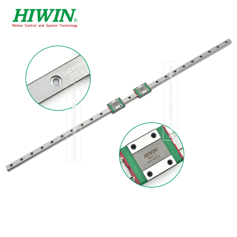 HIWIN MGN12C 575mm 675mm Dual Carriage Stainless Steel MGN12 Rail 500 575 600 675MM With MGN12C Block Z0