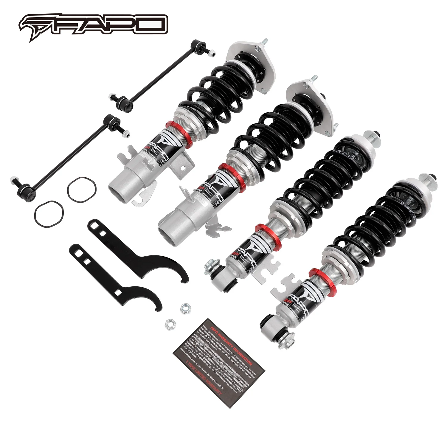 رائجة البيع PF016620 ميني كوبر/هاتش 2nd Gen R55/R56 2006-2013 أحادية أنبوب كويلوفيرز تعليق خفض أطقم امتصاص الصدمات