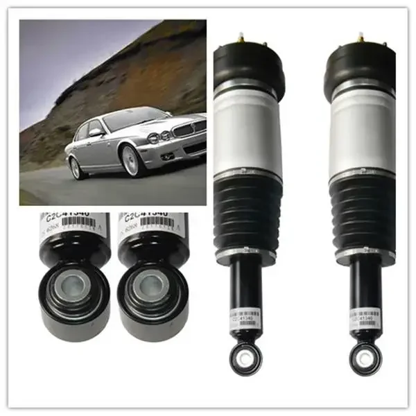 AP03 Pair for Jaguar XJ XJ8 XJR X350 X358 Rear Air Suspension Shock Absorber Strut Assembly Air Spring C2C41341 C2C41343