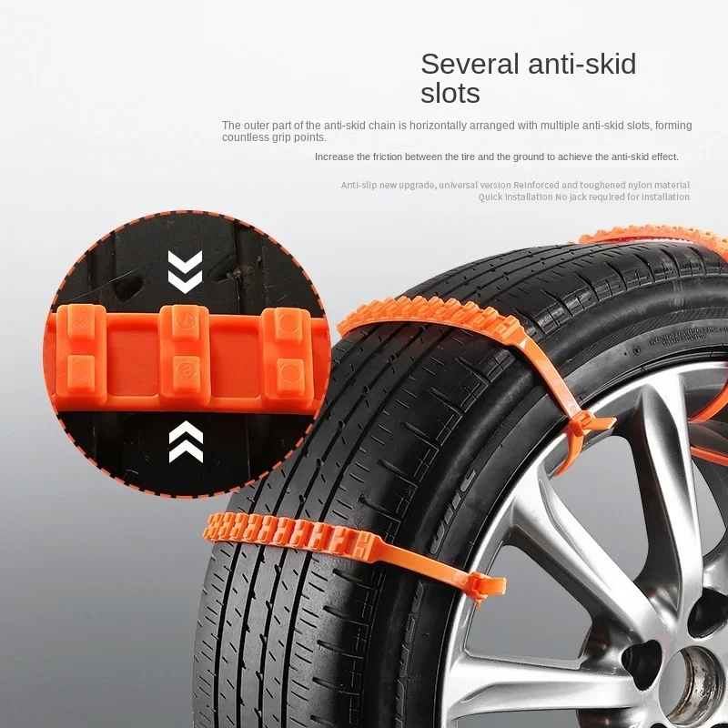 High Quanlity Car Tire Chains Thickened Kit Anti Slip Summer Winter Ice Mud Traction Offroad SUV Auto emergency Safe Easy Instal