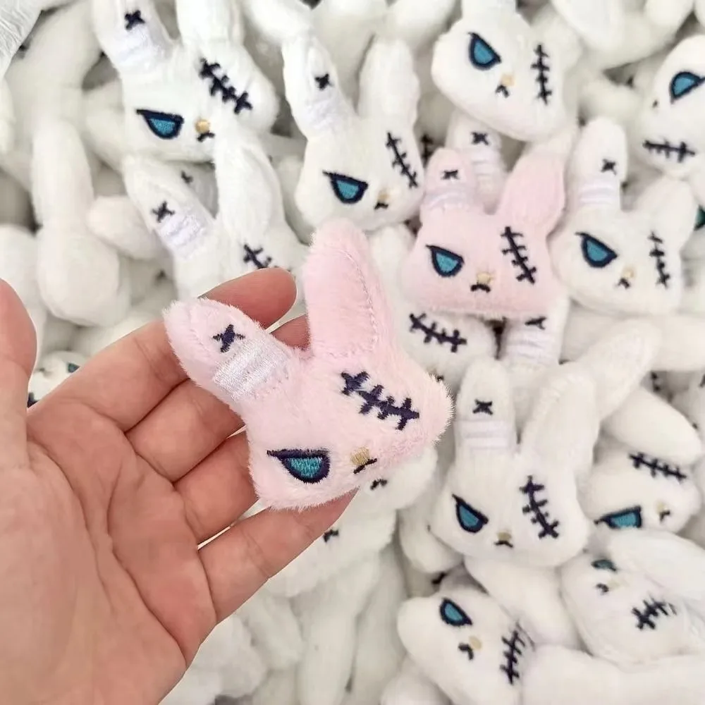 New PP Cotton Bunny Pendant Bead Chain Dark Style Rabbit Charm Cartoon Appearance Rabbit Accessory Backpack Decoration