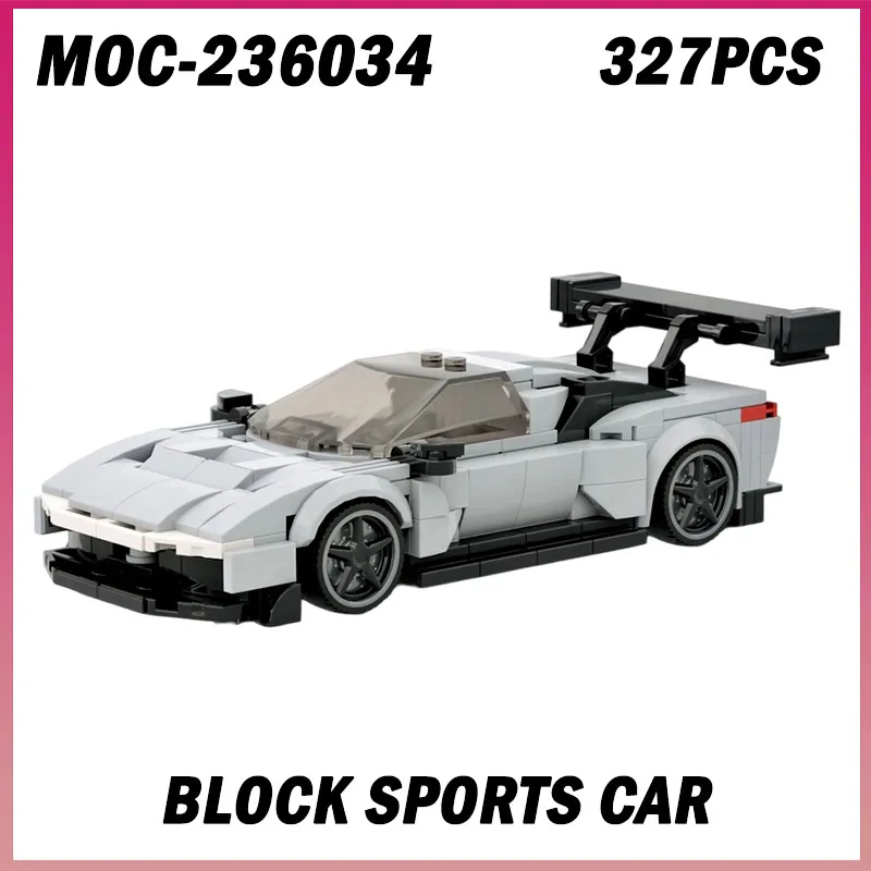 

MOC-236034 327 шт. креативные пользовательские гоночные суперкар Speed Champion строительные блоки в сборе модель