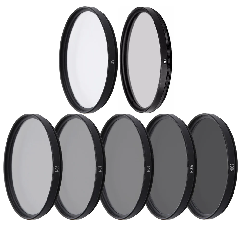 ND Lens Filter ND2/4/8/16/32 Neutral Density Universal 37/40.5/43/46/49mm 52mm 55mm 58mm 62mm 67mm 72mm 77 82mm For Nikon Canon