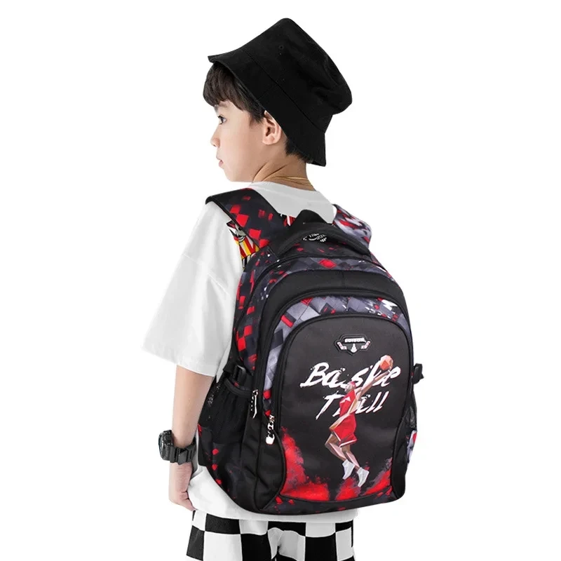 Mochila de Basquete Anime para Crianças, Mochila, Mochilas escolares para adolescentes, Meninos Sacos Infantis