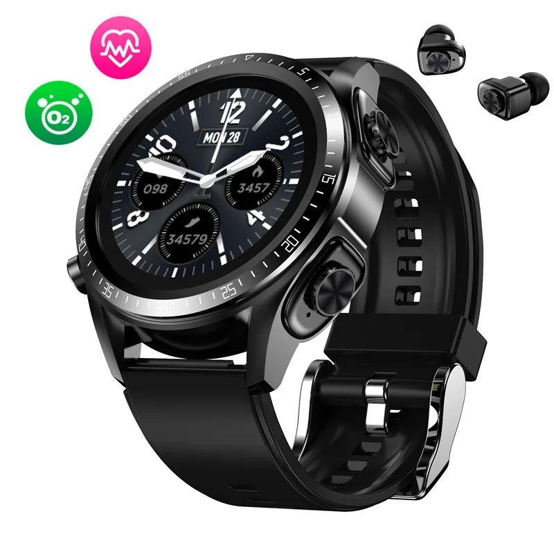 

Women Watch TWS Bluetooth Headset 2 in 1 Men Sports Smart Watch with Fitness Tracker Heart Rate Blood Pressure For Android IOS