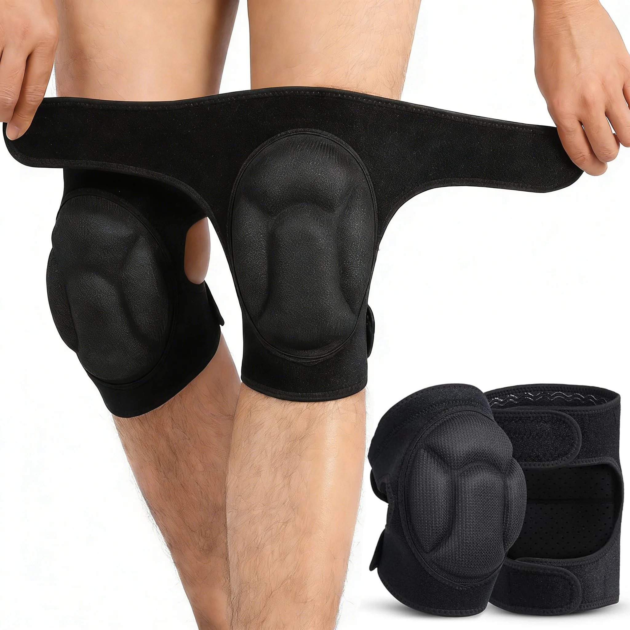 Knee Pads for Cleaning House Floors,Child&adult,Gardening Work,Carpet,Roofing,kneepads with Soft Inner Liner,Adjustable knee pad