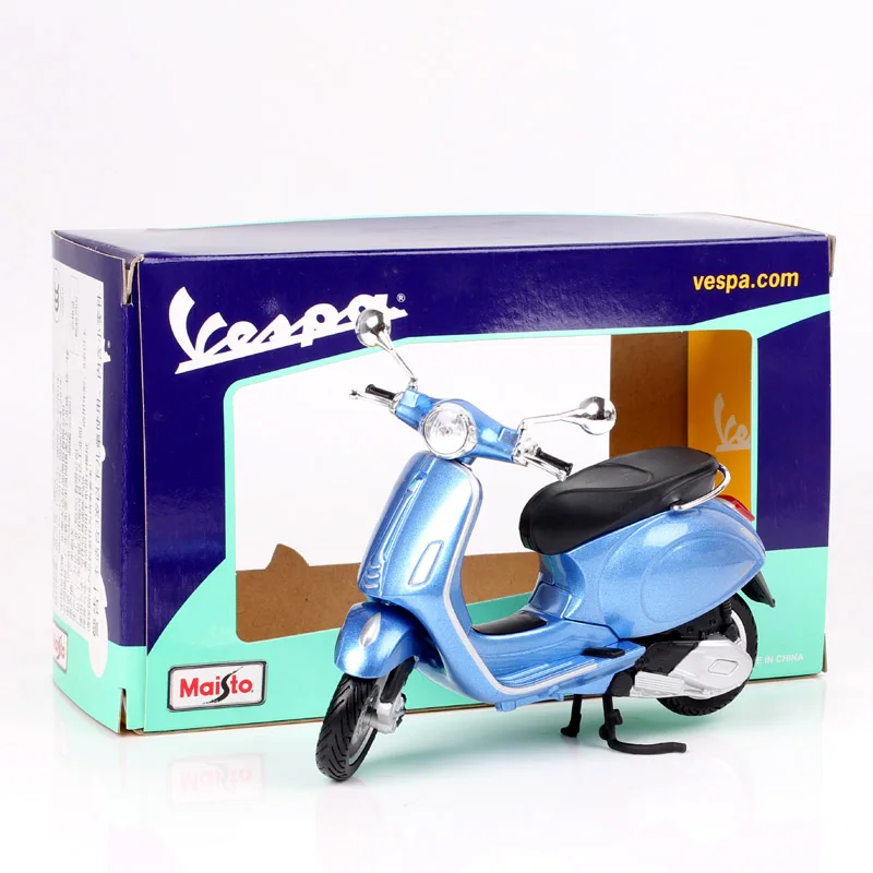 Children\'s 1/12 Maisto Pi­ag­gio vespa Primavera 150 scooter toy Motorcycle scales diecast model touring bike thumbnails vehicle