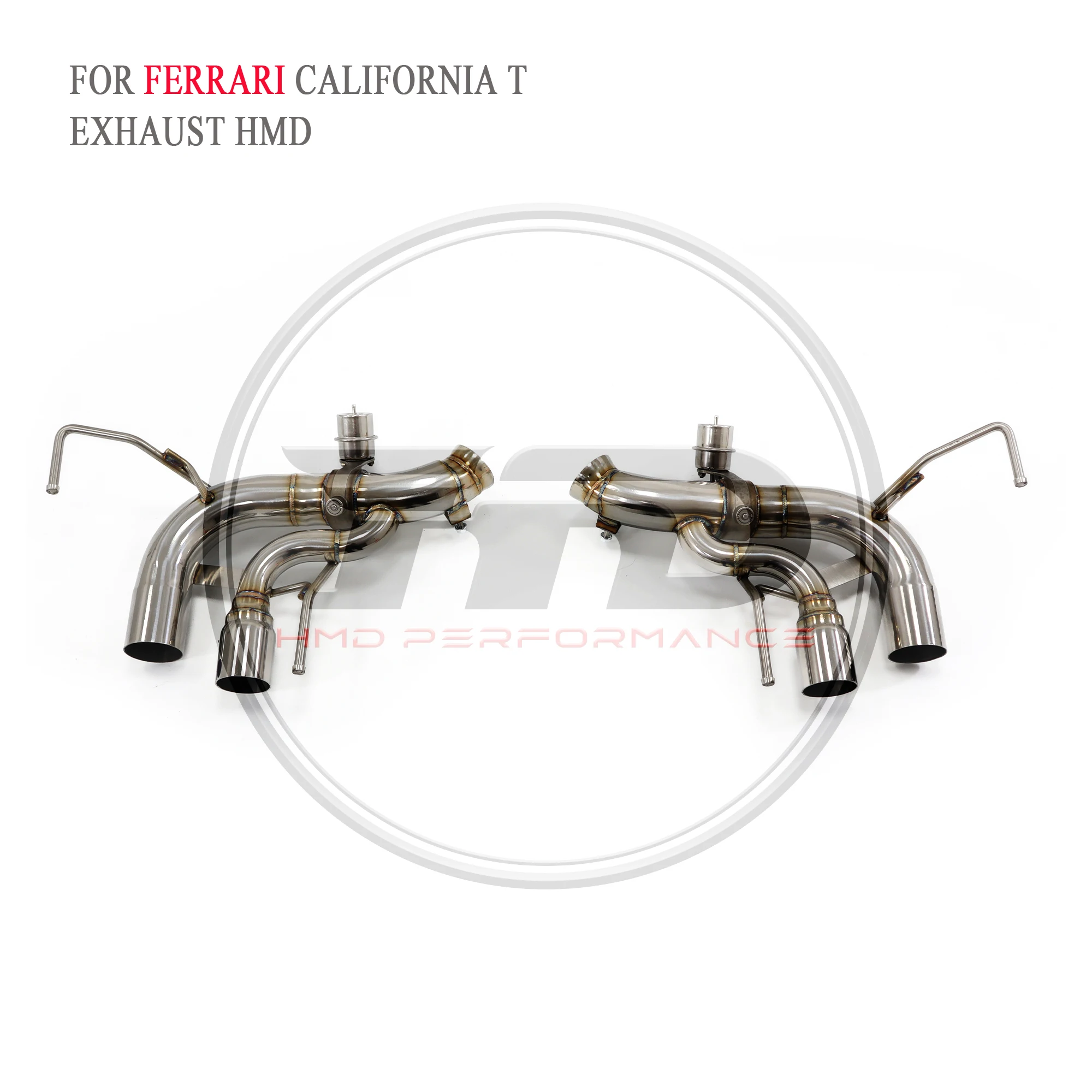 For Ferrari California T catback stainless steel valve exhaust HMD auto parts exhaust system