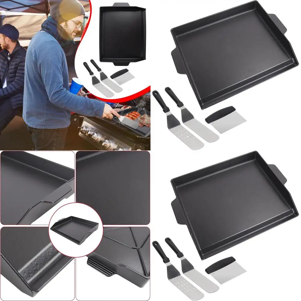 

Universal 23 x 16 Nonstick Cast Iron Griddle for Gas Grills and Stovetops