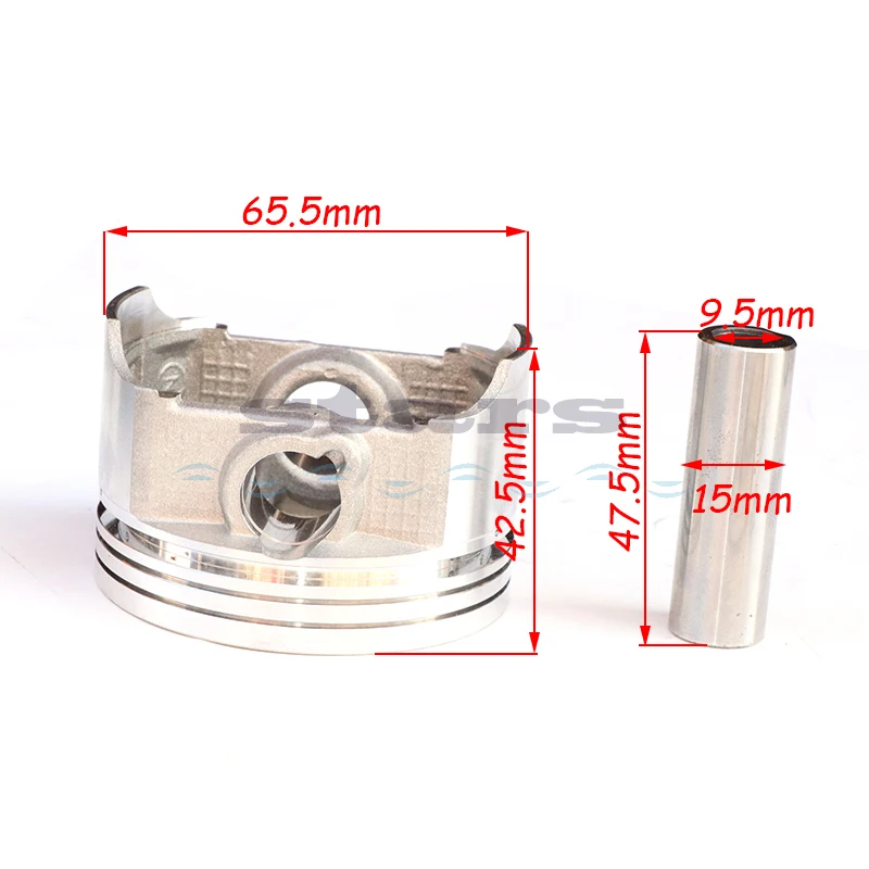 Motorcycle  Parts 65.5mm Engine Cylinder Kit Piston Ring Set For Zongshen Loncin 250CC CB250