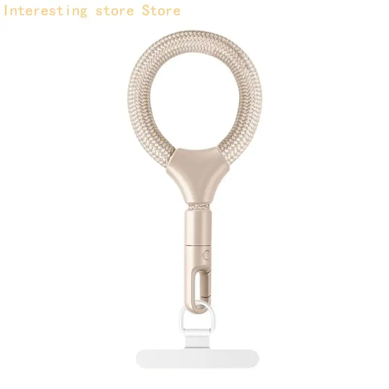 Twist Easy Rotating Phone Lanyard mit starkem 10-kg-Polyesterkabel und dünnem Metallclip für unterbrechungsfreies Aufladen. – Detail 7