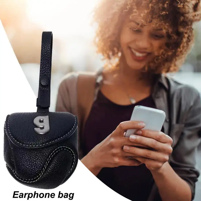 Бейсбольная сумка для наушников, защитный чехол для наушников, винтажная эстетичная сумка для хранения для школы, дома, деловой поездки, покупок