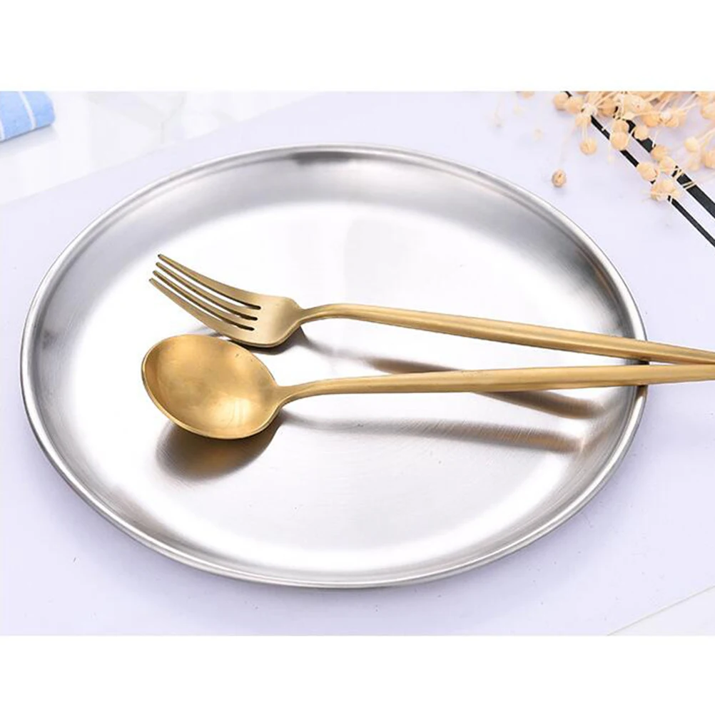 

Barbecue Tray Cake Multifunctional Plate Food Major Home Restaurant Dish Stainless Steel