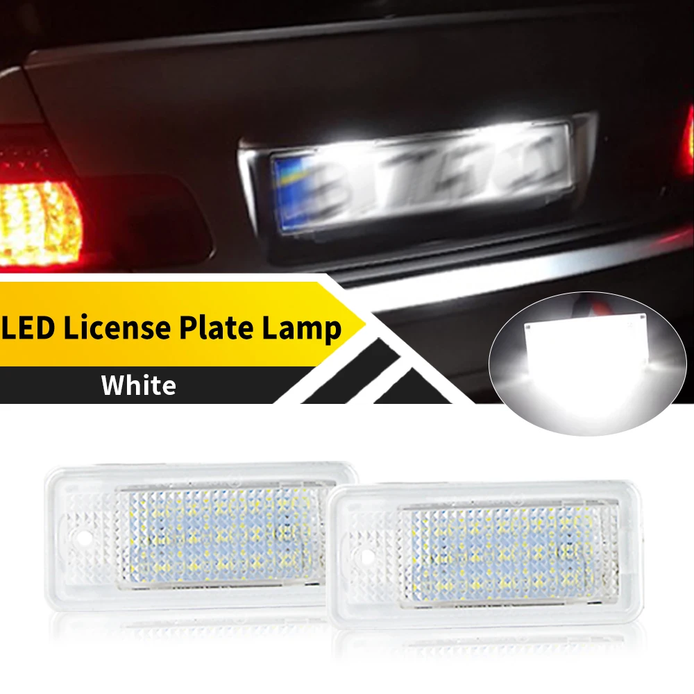 2 قطعة مشرق WHITE12V 6000K لأودي S6 C6 2009-2011 RS6 C6 2008-2009 A8 S8 2003-2008LED لوحة ترخيص ضوء العلامة مصباح