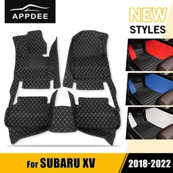 Car Floor Mats For SUBARU XV 2018 2019 2020 2021 2022 Custom Auto Foot Pads Automobile Carpet Cover Interior Accessories