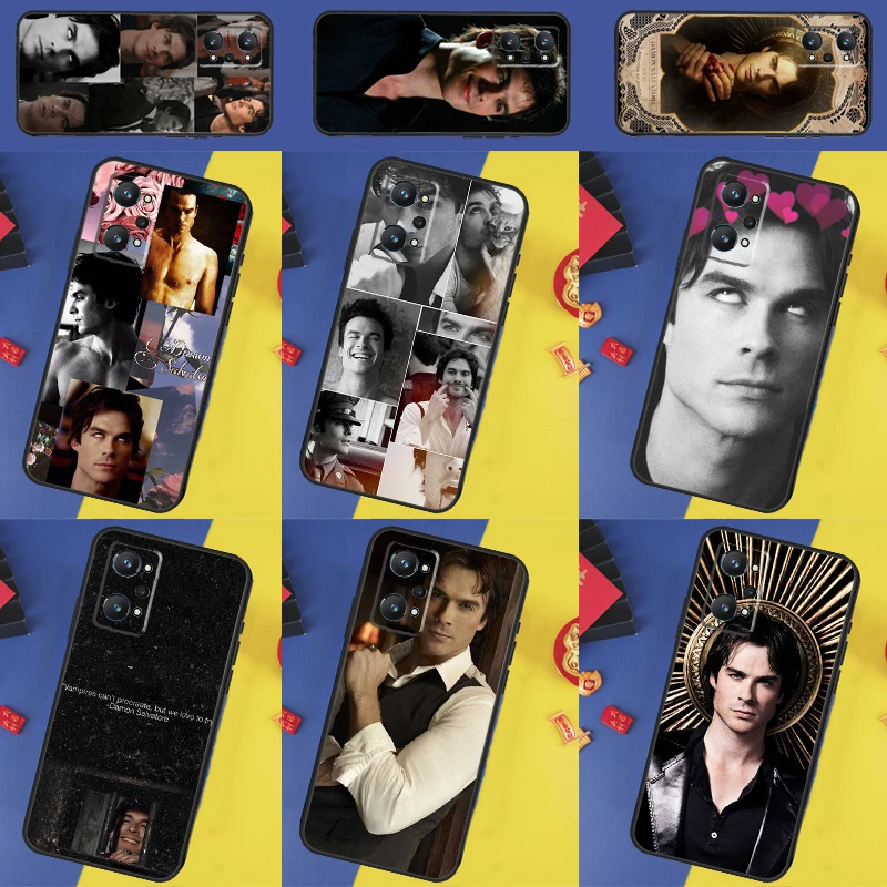 The Vampire Diaries Damon Salvatore Case For Realme 8 9 10 Pro Plus C11 C15 C30 C33 C35 C55 C21Y C25Y GT Neo 5 3 2 2T 3T Cover