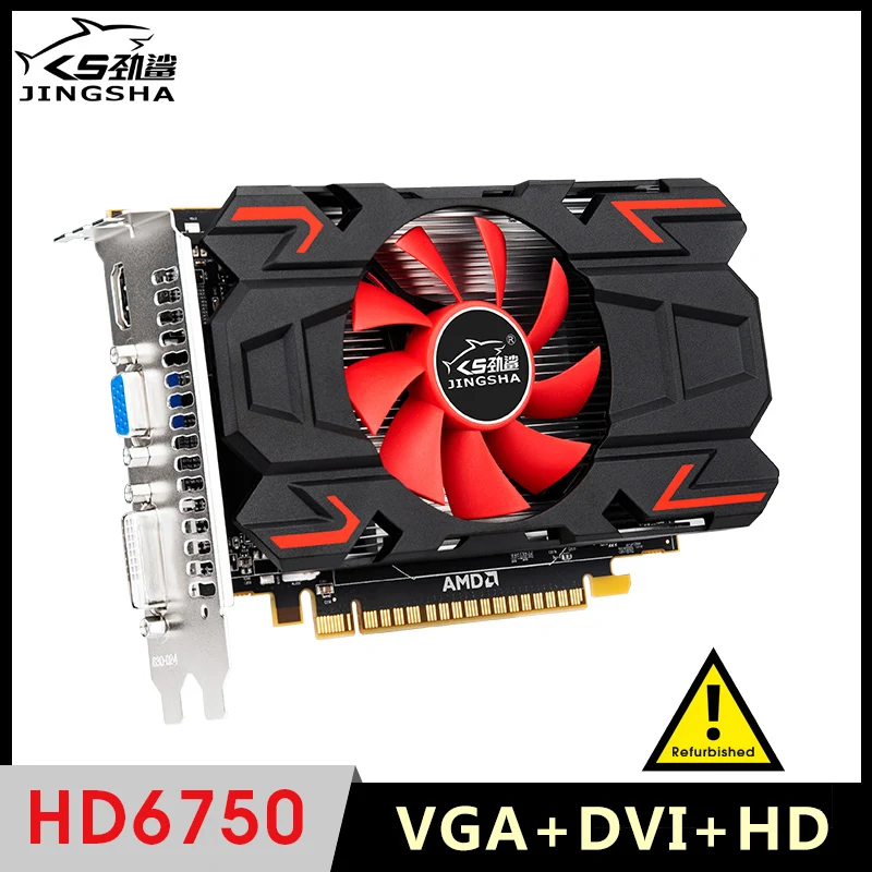 HD6750 Graphics Card PCIe X16 1GB GDDR5 128 Bit VGA DVI-I Compatible Video Cards for AMD Radeon HD 6750 placa de video