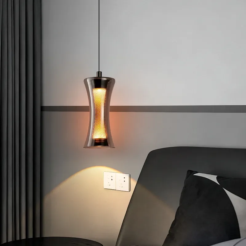 Italian Style Luxury Bedside Lamp Creative Small Waist Design Adjustable Height Chandelier For Entrance Background Wall Decor