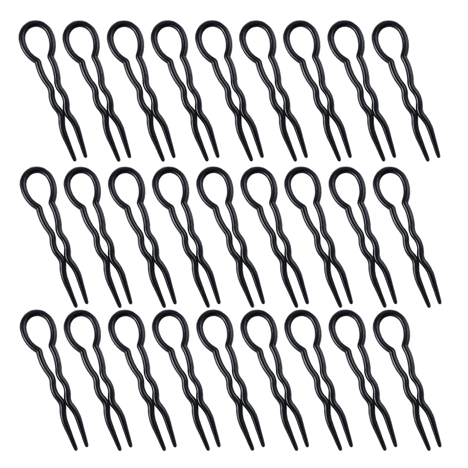 

30 шт. U-образных заколок для волос для женщин, инструменты для создания пучков, заколки-фиксаторы для шиньонов, быстрые спиральные зажимы-клипсы для повседневного использования