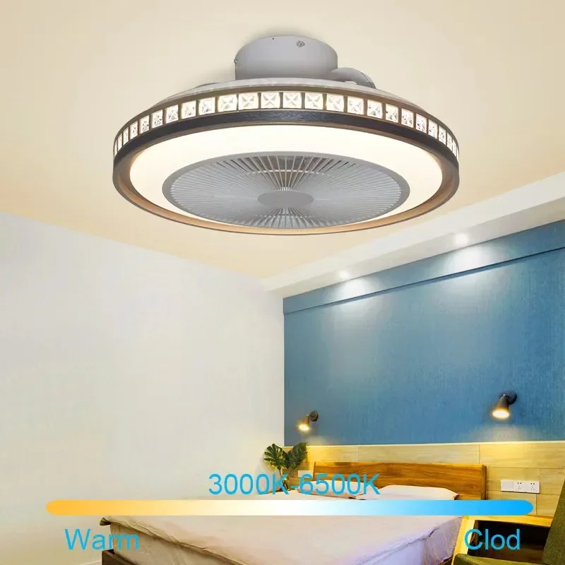 Imagem -04 - Luz de Tecto com Iluminação Rgb 50cm com Bluetooth Música Alto-falante Led Ventilador Velocidades Casa Sala de Estar Quarto com Controle Remoto